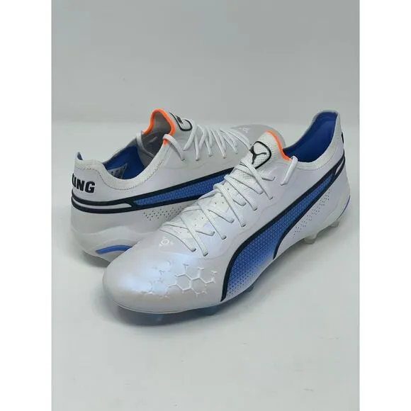 Puma‎ King Ultimate FG AG Soccer Cleats Shoes White 107097-01 Mens Size 8 New