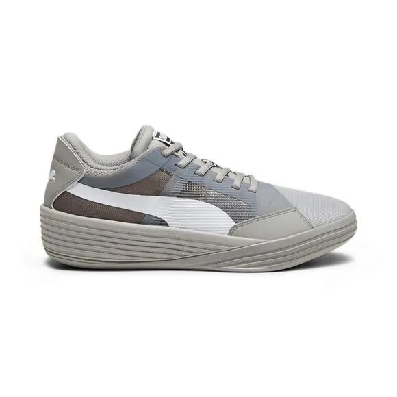 Puma Mens Clyde All-Pro Team Gray Shoes (NWT)