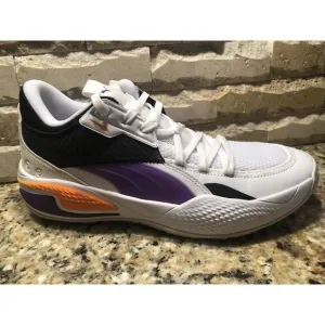 Puma Men's Court Rider basketball shoes white orange purple black size 10.5 EUC