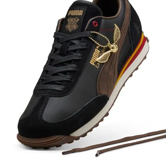 Puma Mens Easy Rider Harry Potter Golden Snitch Black Shoes (NWT)