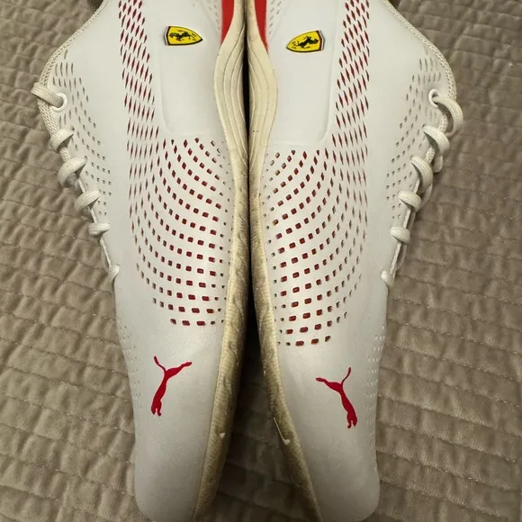 Puma Scuderia Ferrari Drift Cat 5 Ultra II Mens White Motorsport Sneakers Shoes
