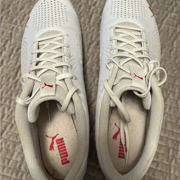 Puma Scuderia Ferrari Drift Cat 5 Ultra II Mens White Motorsport Sneakers Shoes
