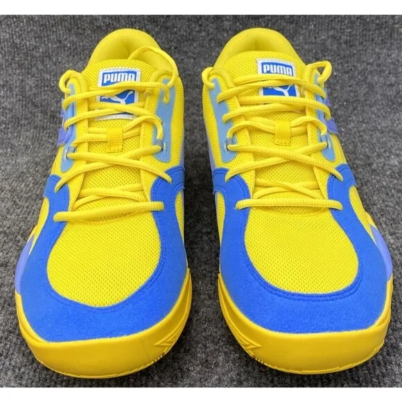 PUMA Shoes Mens Size 10 TRC Blaze Court Low Vibrant Yellow 376582-19 Sneakers