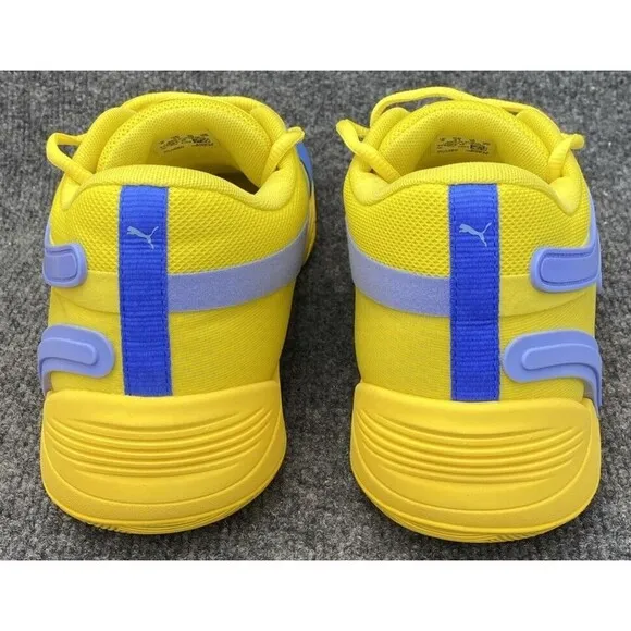 PUMA Shoes Mens Size 10 TRC Blaze Court Low Vibrant Yellow 376582-19 Sneakers