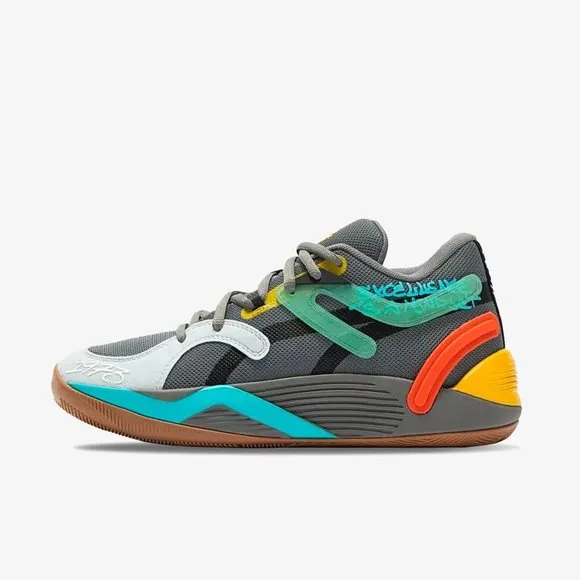 Puma TRC Blaze Court Mens Basketball Shoes Gray Multi 378961-01 NEW Multi Sz