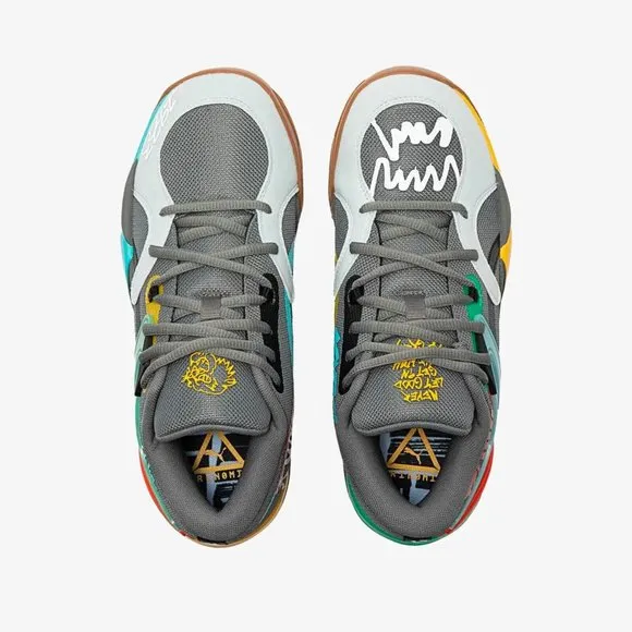 Puma TRC Blaze Court Mens Basketball Shoes Gray Multi 378961-01 NEW Multi Sz