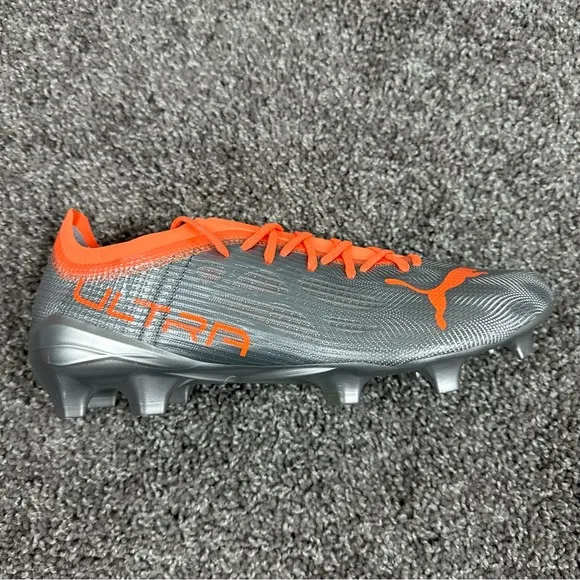Puma ULTRA 2.4 FG AG Mens Soccer Cleats Shoes Diamond Silver Size 11.5 106698-01