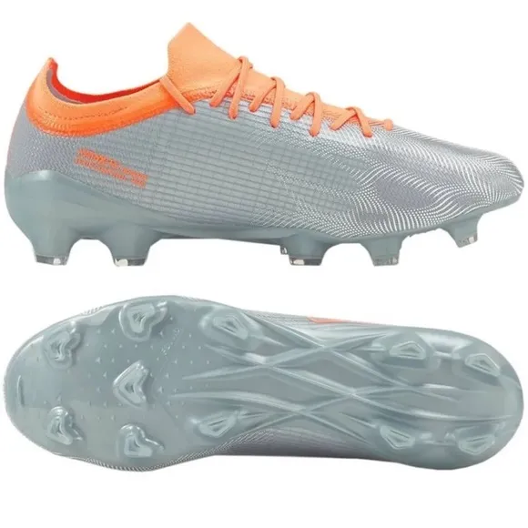 Puma ULTRA 2.4 FG AG Mens Soccer Cleats Shoes Diamond Silver Size 11.5 106698-01