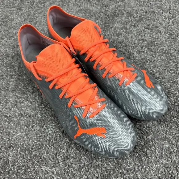Puma ULTRA 2.4 FG AG Mens Soccer Cleats Shoes Diamond Silver Size 11.5 106698-01
