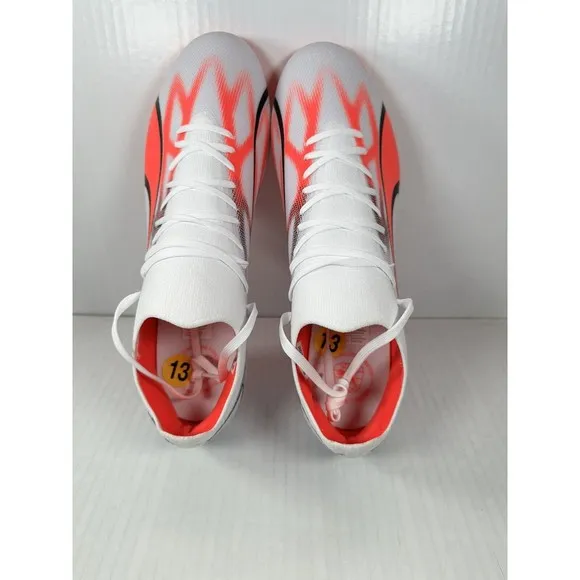 Puma Ultra Match FG/AG Soccer Cleats White Mens Size 13 107347-01 BRAND NEW