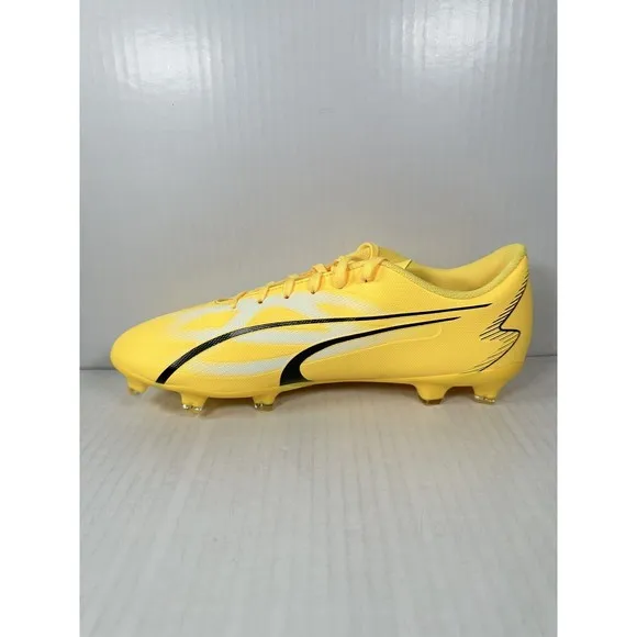 Puma Ultra Play FG/AG Soccer Cleats Yellow White Black Men’s Size 11 107423-04