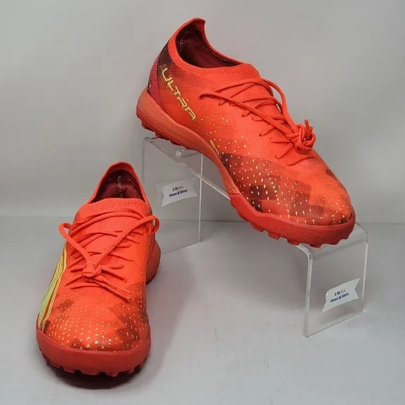 Puma Ultra Ultimate Cage Lace-Up Red Synthetic Mens Size 9 Soccer 106893 03