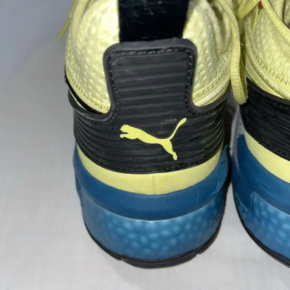 Puma Uproar Spectra Men’s Basketball Shoes Size 13 Yellow Leather Court Thunder