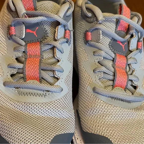 Puma Women Sz 7.5 Twitch Runner Shoes Trail Camo Sneakers Blue 378041-01 Running