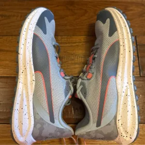 Puma Women Sz 7.5 Twitch Runner Shoes Trail Camo Sneakers Blue 378041-01 Running