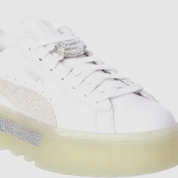 PUMA Womens Mayze Platform Sneakers Shoes 100% Leather  593SH0