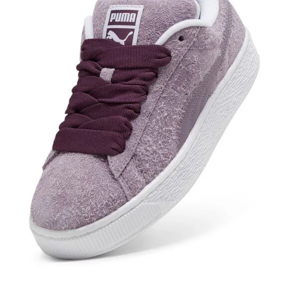 Puma Womens Suede XL Hairy Purple Shoes (NWT)