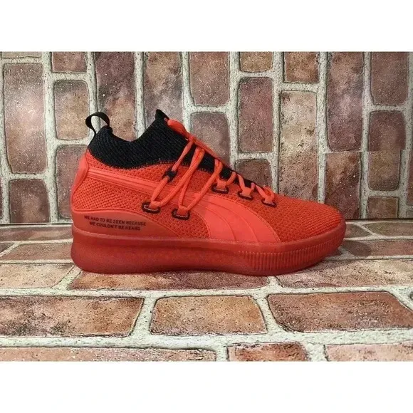 Puma x Meek Mill Clyde Court Reform Men's Size 11.5 Red Basketball Shoes