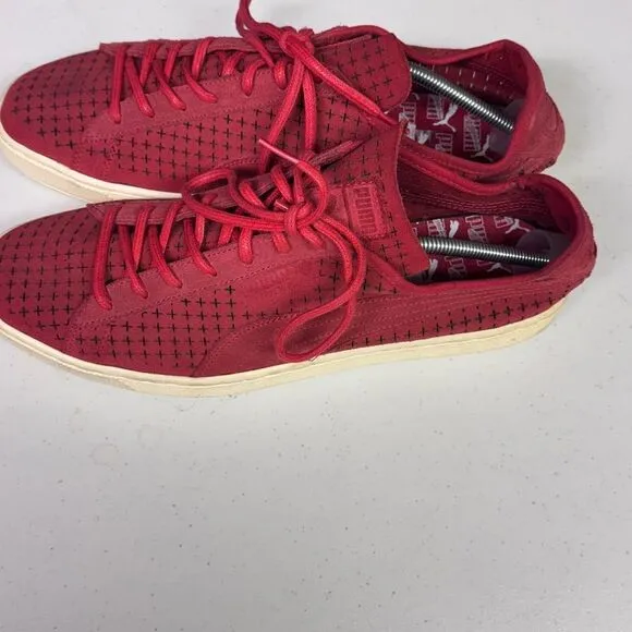 Puma Mens shoes courtside perf suede size 13