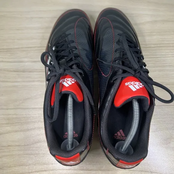 Rare Mens 11.5 Adidas Soccer Shoes Cleats Black Red G16032 Predito TRX FG 2009
