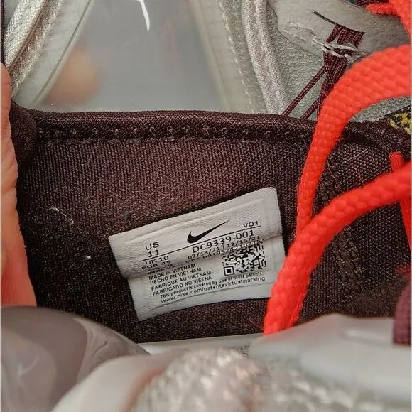 RARE Nike LeBron 19 XIX Fast Food Grey Orange Basketball Mens Size 11