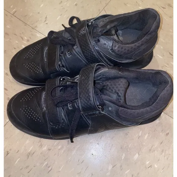 Reebok Legacy Lifter II 2 Shoes Weightlifting Training Mens 9 Black Gym