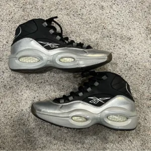 Reebok Men's Question Mid I3 Motorsports Black Silver  Size 9