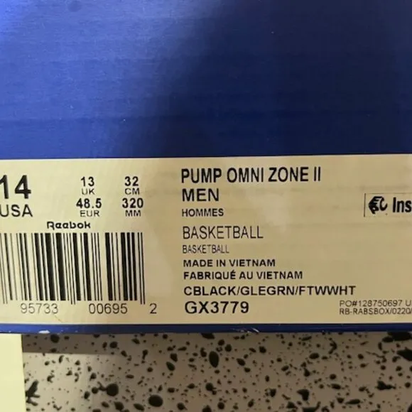 Reebok Pump Omni Zone II Basketball Shoes