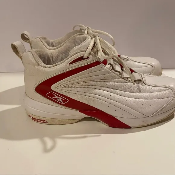 Reebok Shoes Men’s 13 White Red Lace Up Basketball Court RB409WKO4-131478