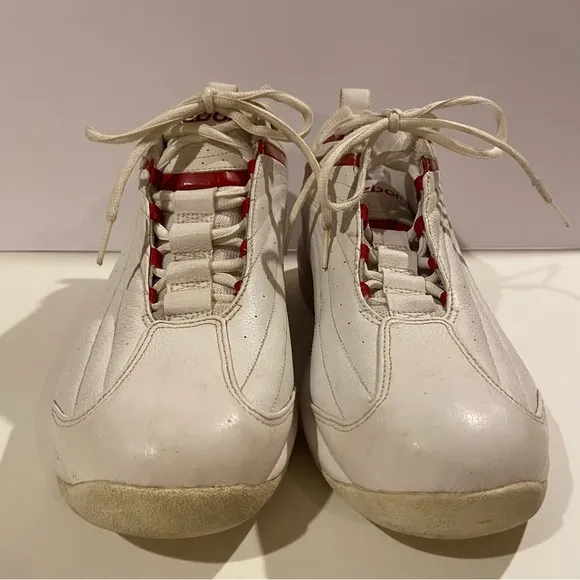 Reebok Shoes Men’s 13 White Red Lace Up Basketball Court RB409WKO4-131478