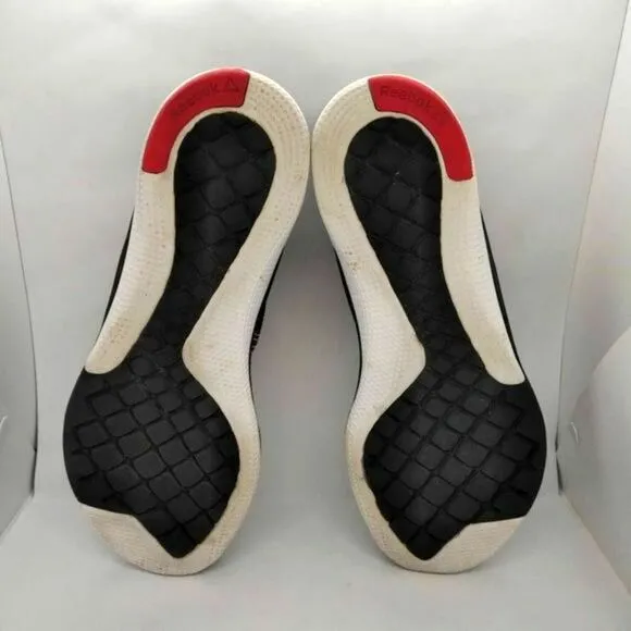 Reebok Fast Flexweave Running‎ Shoes Mens Size 9.5 Red Black White Sneakers