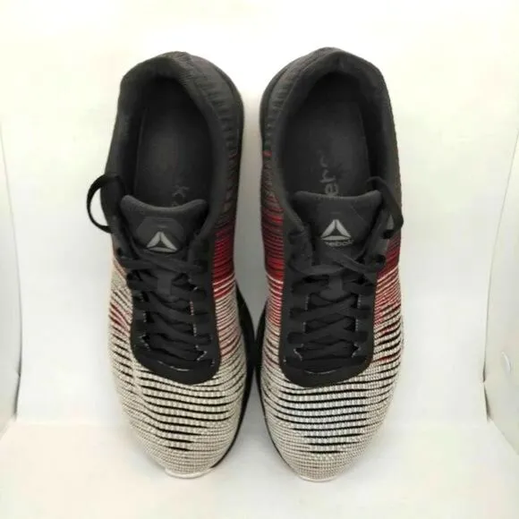 Reebok Fast Flexweave Running‎ Shoes Mens Size 9.5 Red Black White Sneakers