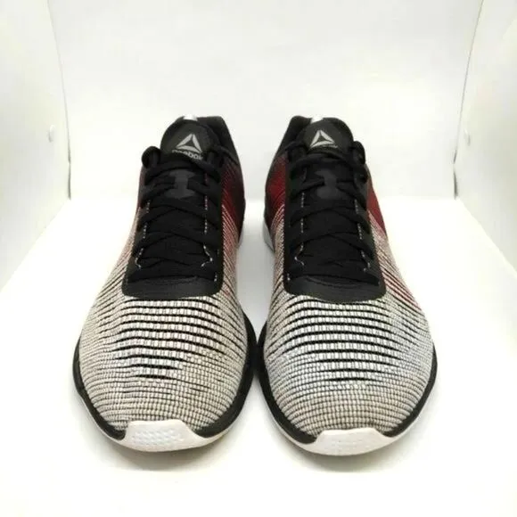 Reebok Fast Flexweave Running‎ Shoes Mens Size 9.5 Red Black White Sneakers