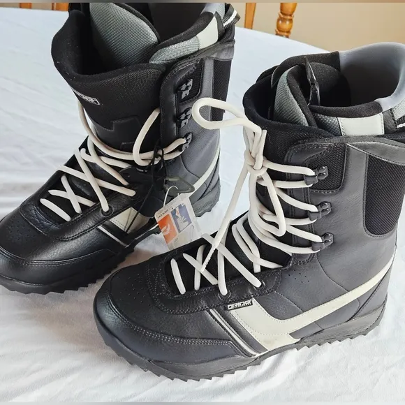 Ride Orion Snowboard Boots Mens 12 Black No Box Thinsulate Lace Slider Lock Tab