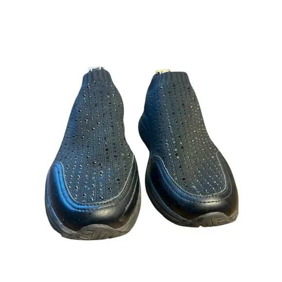 Roberto Cavalli‎ Sport Black Gym Rhinestone Sock Sneakers - Women's Size 6.5
