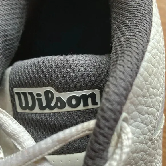 RUSH COMP LTR Unisex Tennis Shoes White &amp; Black Men Sz 10 1/2 Women Sz 12
