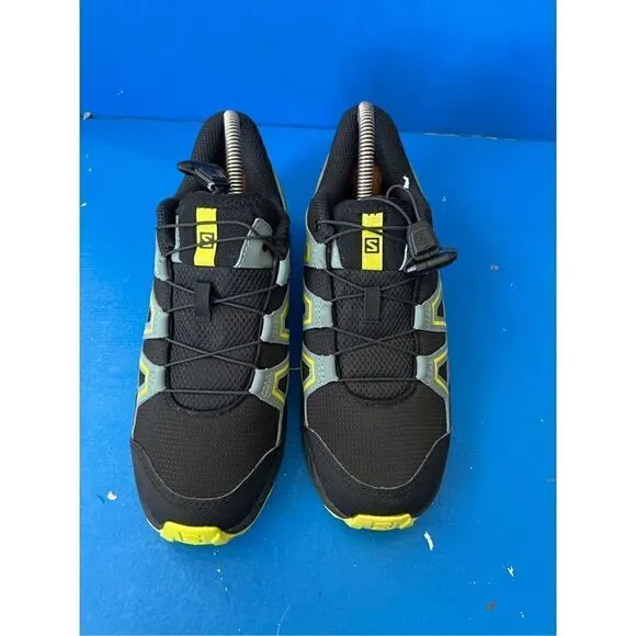 Salomon Speedcross Vario Black Yellow Mens Trail Running Shoes Sneaker Size 5