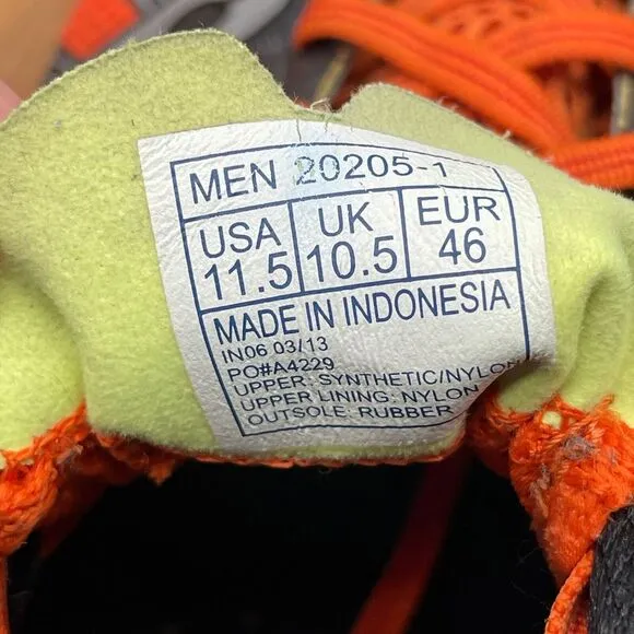 Saucony Kinvara TR 2 Shoes Mens Size 11.5 Orange Trail Running Sneakers 20205-1