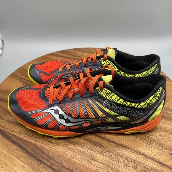 Saucony Kinvara TR 2 Shoes Mens Size 11.5 Orange Trail Running Sneakers 20205-1