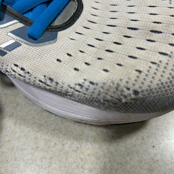Saucony Mens Ride 13 Shoes Sz 10 Gray Blue Running Athletic Sneaker Gym PWR RUN