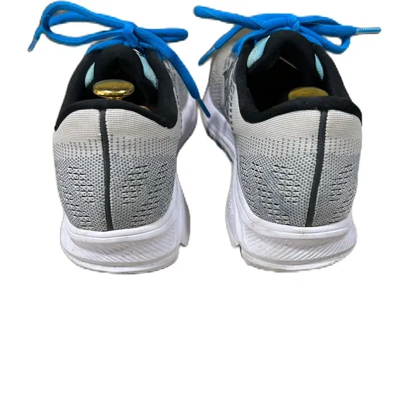 Saucony Mens Ride 13 Shoes Sz 10 Gray Blue Running Athletic Sneaker Gym PWR RUN