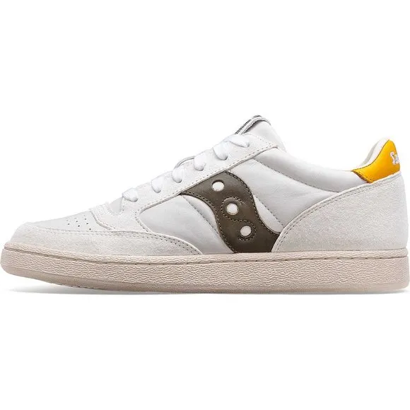Saucony Unisex Jazz Court Premium Shoes S70671-2 SZ 8.5 Men's White / Green