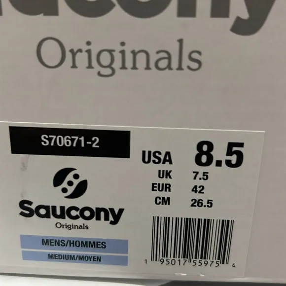 Saucony Unisex Jazz Court Premium Shoes S70671-2 SZ 8.5 Men's White / Green