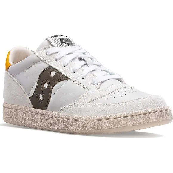 Saucony Unisex Jazz Court Premium Shoes S70671-2 SZ 8.5 Men's White / Green