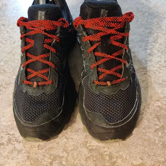 Saucony Womens 9.5 Shoes Gore Tex Grid Excursion TR12 Black Outdoor Trail Hiking
