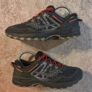 Saucony Womens 9.5 Shoes Gore Tex Grid Excursion TR12 Black Outdoor Trail Hiking
