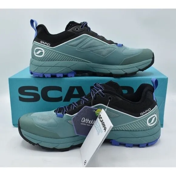 Scarpa Womens EU 40.5 US 8 2/3 Rapid Approach Nile Blue Trail Running Shoes