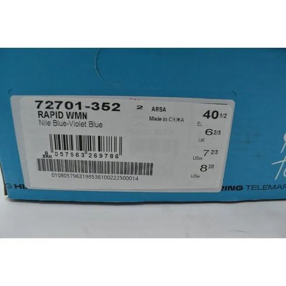 Scarpa Womens EU 40.5 US 8 2/3 Rapid Approach Nile Blue Trail Running Shoes