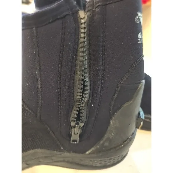 Scubamax Titanium Mens US 11 Neoprene Scuba Black Hard Soles 6.5mm Diving Boot