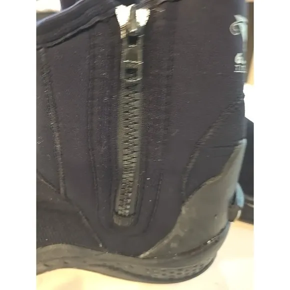 Scubamax Titanium Mens US 11 Neoprene Scuba Black Hard Soles 6.5mm Diving Boot